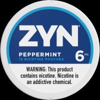 ZYN NICOTINE CANS 5 PACKS- 6mg